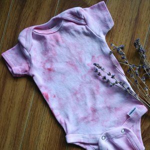 Newborn hand-dyed onesie